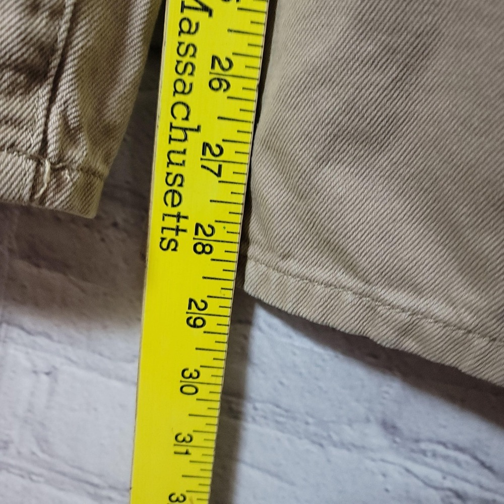 Forever 21 Pants‎ Womens M Beige Cargo Wide Leg Cotton Twill Pockets Y2K Boho - Picture 3 of 7